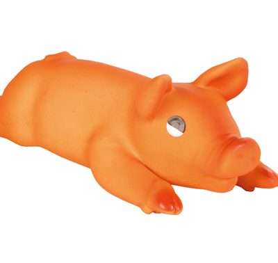 Trixie Gris liggande, latex, 23 cm