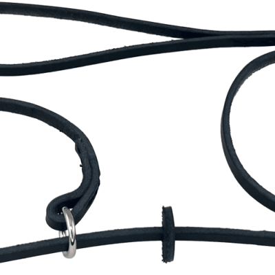 Alac Utställningskoppel Läder Svart 160cm