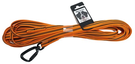 Petnation SAFE Spårlina, gummerad, 10 m/13 mm, orange