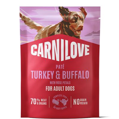 Carnilove Dog Pouch Paté Turkey & Buffalo with Rose Petals 300 g